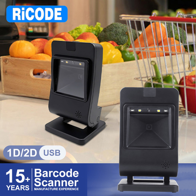 ODM Platform Barcode Scanner QR Code Desktop Bar Code Reader for Supermarket Store Auto Sense Data Matrix Reader