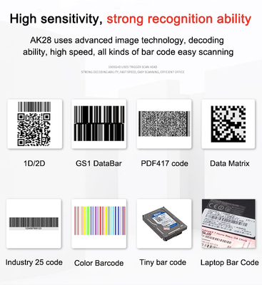 Wholesale commercial 2022 white led 2d wireless barcode scanner with cradle for sale