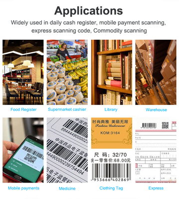 Wholesale commercial 2022 white led 2d wireless barcode scanner with cradle for sale