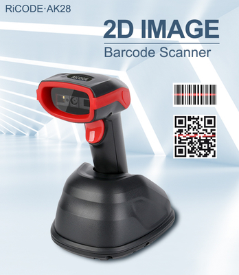 Wholesale commercial 2022 white led 2d wireless barcode scanner with cradle for sale