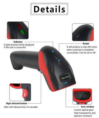 Wholesale commercial 2022 white led 2d wireless barcode scanner with cradle for sale