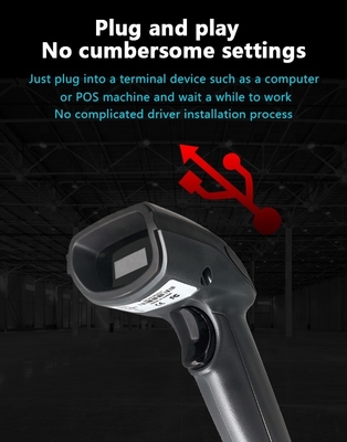 High Performance Wireless Barcode Scanner 1D 2D Barcode Reader Handheld Bar Code Scanner