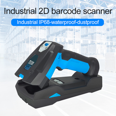 Low Cost Handheld 2D Barcode Scanner Portable 15 Meter Long Range Wireless Barcode Scanner for Supermarket