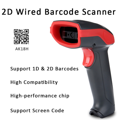 Classic Model Lector Codigo Barras  AK18H High Scan Speed 2d Handheld Barcode Scanner for Supermarket