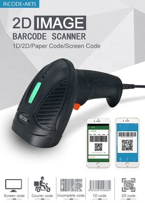 Portable Barcode Scanner 2D QR Bar Code Reader Wired Barcode Scanners for Android IOS Mobile Payment Escaner