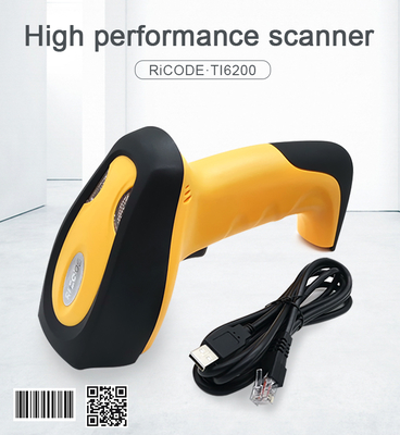 TICODE 2D Barcode Scanner Devices Wired Bar Code Reader Support Reading Screen 1D 2D QR Code